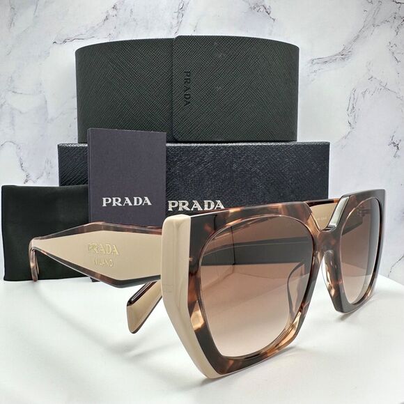 Prada Brown and Cream Sunglasses - Picture 6 of 16